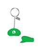 Nintendo Rubber Keychain Luigi Hat 7 cm
