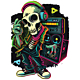 Skeleton With Boombox
