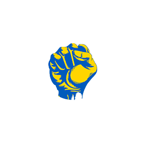 Stay Strong-Support Ukraine White Letters