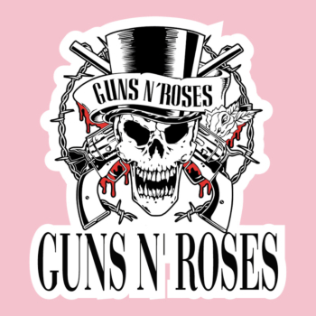 Guns and Roses Skull Red-Black