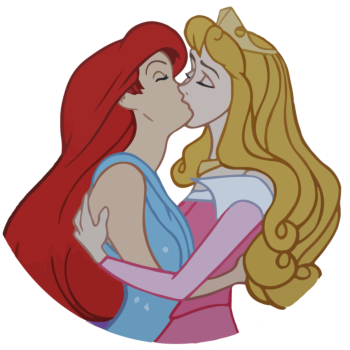 lesbian kiss disney