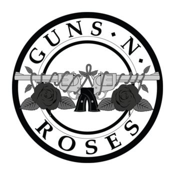 Guns n' Roses Logo White