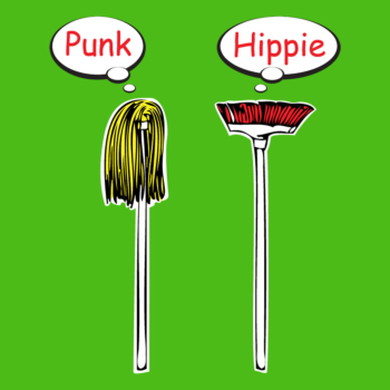 punk hippie broom